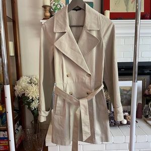 Theory Beige Trench Coat